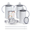 Start a Business Children Back to School DIY 12oz Sublimation Blank Tumbler Sippy Cups 30PCS Tasse d Apprentissage Sublimation