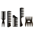 MJ 5 PCS Wide Tooth Detangling Comb Salon Styling Set Barber Hairstylist Accessories Shaping & for Pick Brush Tools