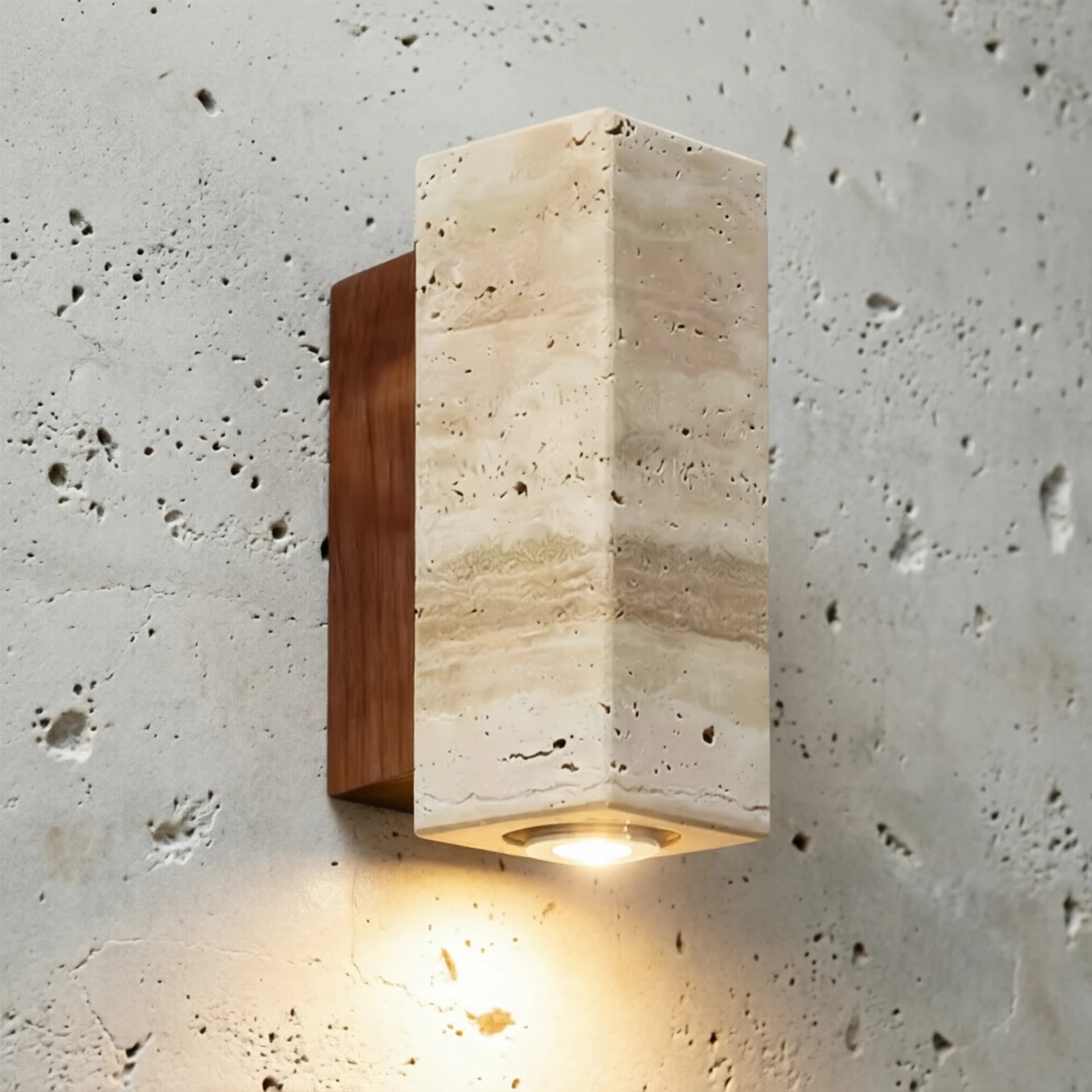 Travertine Stone Led Wall Light for Home Decor Living Room Bedside  Sconce Stair Corridor Hotel Wabi Sabi Bedside Lamp