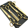 Wholesale Professional Stainless Steel Curved Pet Grooming Scissors Vg10 Set Foldable Dog Hair Cutting Shears DIMOYA PQ-61