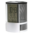 LED Timer Calendar Thermometer Pencil Pots Case Office Desk Tidy Pen Storage Organizer Tool Holder for Pen Cup Pencil Holders