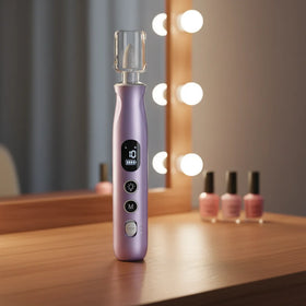 Professional Electric Nail Care Kit Low Noise USB 45000rpm File Nail Drill Machine With LED Light and Dust Shield
