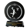 Custom Design K9 Crystal Material Basketball Trophy for Medals