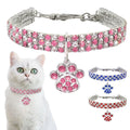 Wholesale Luxury Shiny Rhinestone Heart Pendant Dog Necklace Jewelry