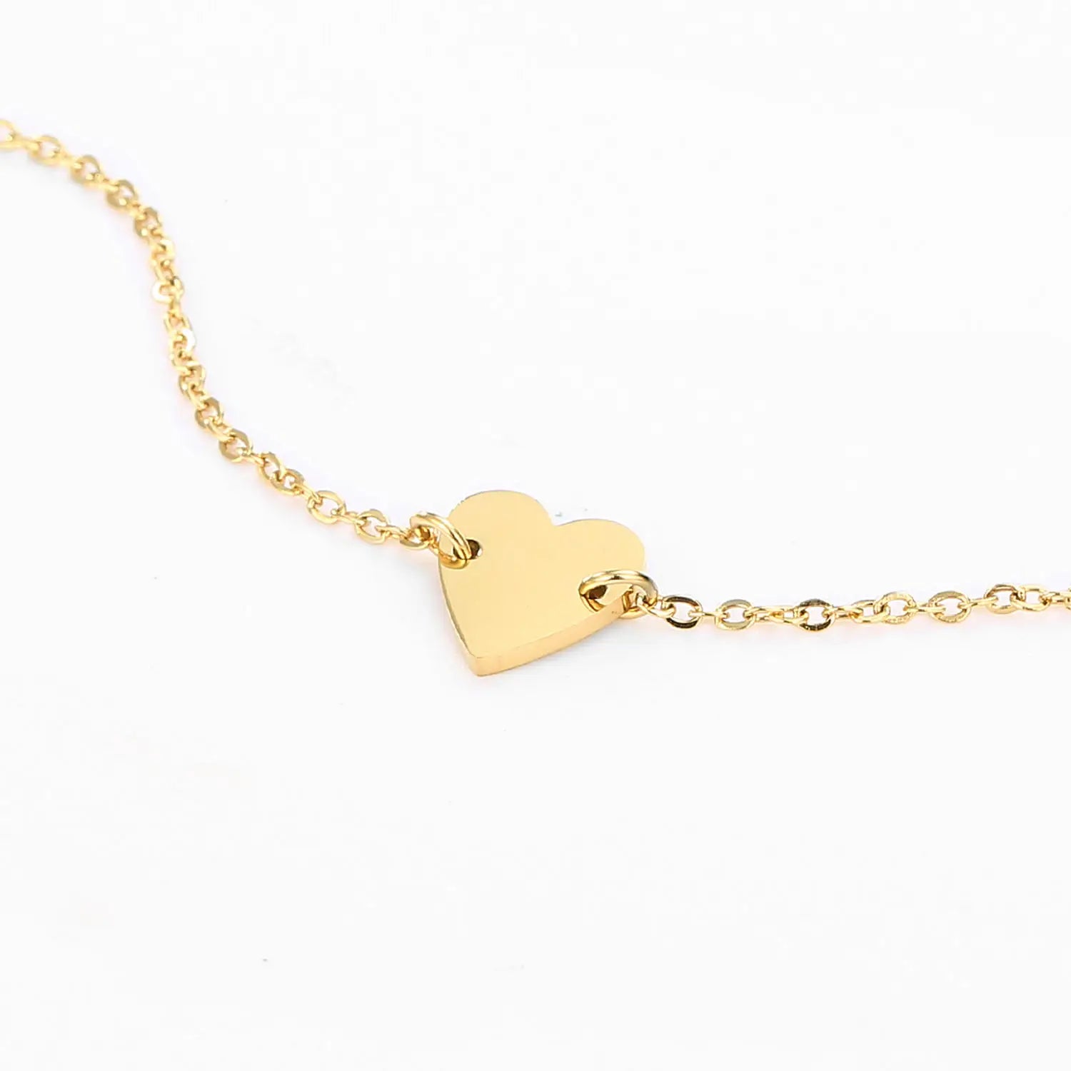 Stainless Steel Heart Shaped Charm Bracelet for Women Fashion Accessory for Valentine's Day