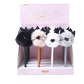 Wholesale Custom logo Cartoon Cute Kawaii Cat Design Plush Gel Pen for Kids