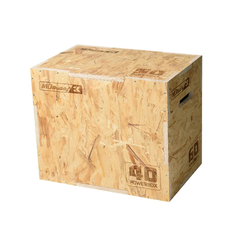 MDBuddy 3 in 1 Wood Plyo Box Jump Box Exerciser for Exercises Workout Box Home Gym Exercise Equipment