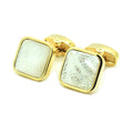 Wholesale Engraved Mother of Pearl Elegant Cufflinks Custom Men's Suit Shirt Fashion Accessory Wedding Tuxedo Trendy Jewelry