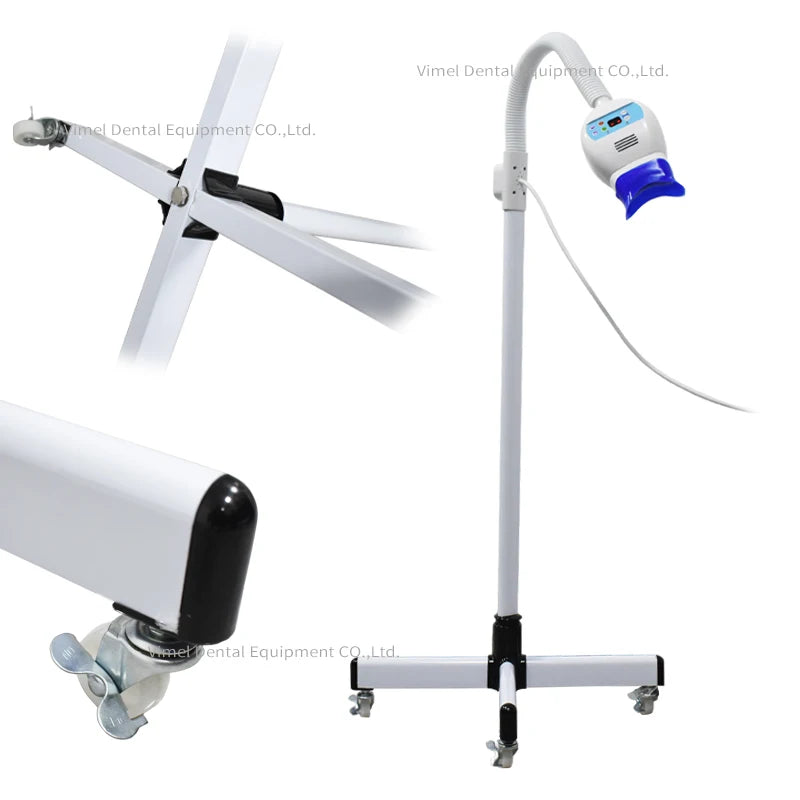 Dental Equipment Portable Laser Standing Type Mobile Teeth Whitening Machine With 6 Led Blue Light