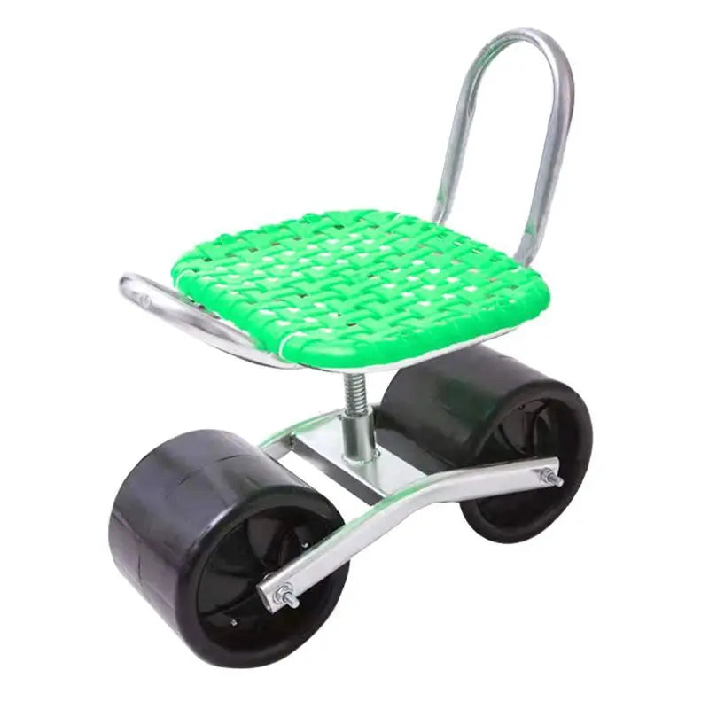 Convenient Easy Rotated Agricultural Work Seat Garden Shed Farm Movable Tool Stool with Wheels