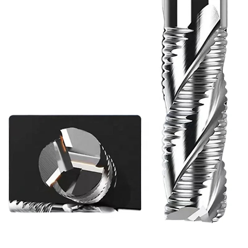 CHENGZHEN HRC55 3-Flute Square Face Milling Cutter - High Precision â‰¤0.005mm CNC Carbide Tool RoHS Certified