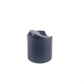 24/410 28/410 Plastic Black Disc Top Cap Non-Spill Screw-On Packaging Free Sample Hand Press Small Lotion Cap Design Shampoo