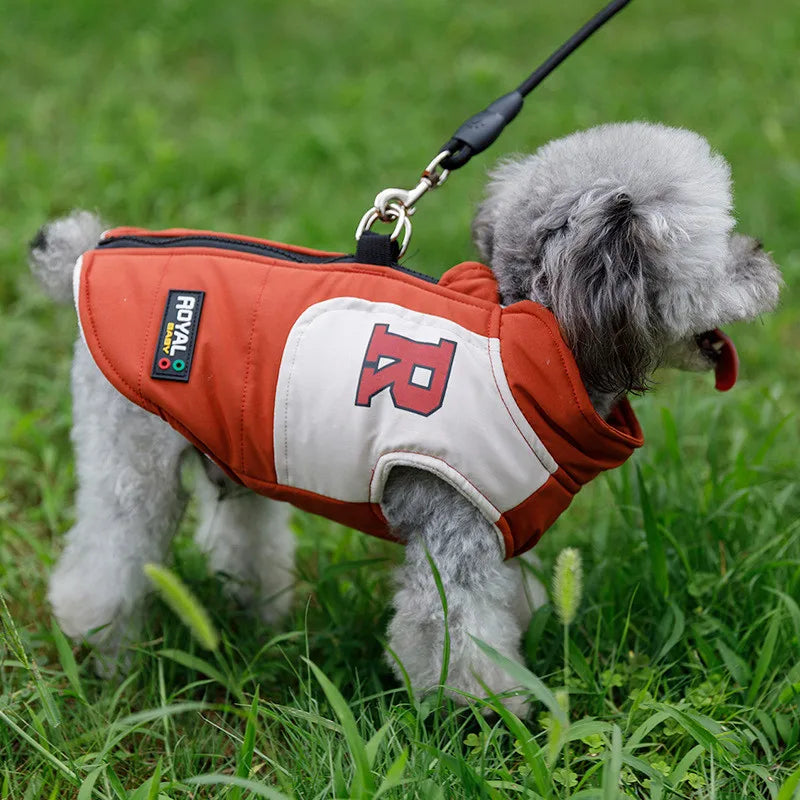 Wholesale Warm Winter Puppy Harness Dog Vest Winter Pet Clothing Coat with Leash Ring
