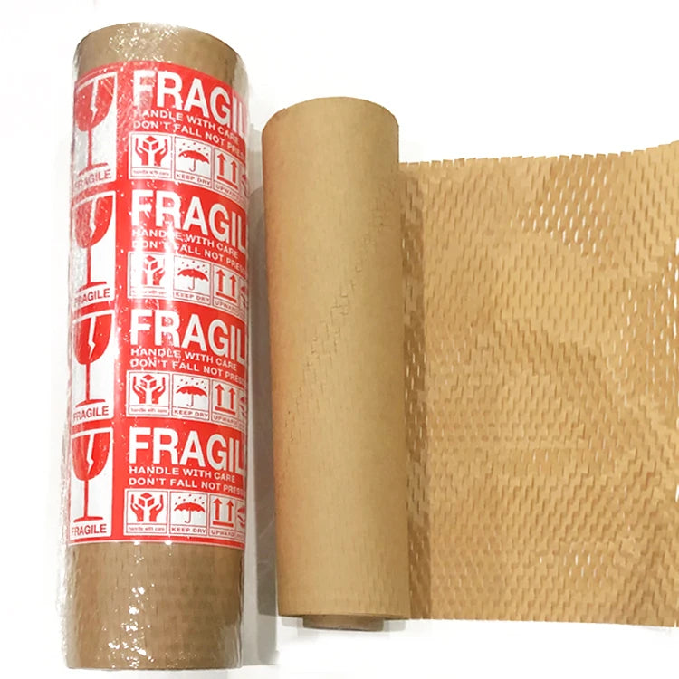 2022 New Style -certificated Color Customized Glassware Wrapping Paper Roll Honeycomb Paper