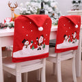 New Cartoon Old Man Snowman Stool Cover Christmas Decorations Christmas Non-woven Chair Cover
