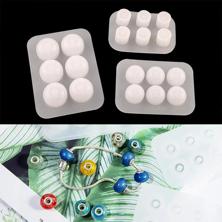 YS 12 Style Cube Ball Geometry Shape Beads Mold DIY Handmade Bracelet Necklace Decor Jewelry Making Mould Silicone Resin Tool