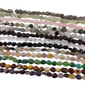 Fashion 8-12mm Tumbled Rough Raw Lapis Lazuli Stone String Natural Nugget Tumble Bracelet Necklace Making Black Tiger Eye Quartz