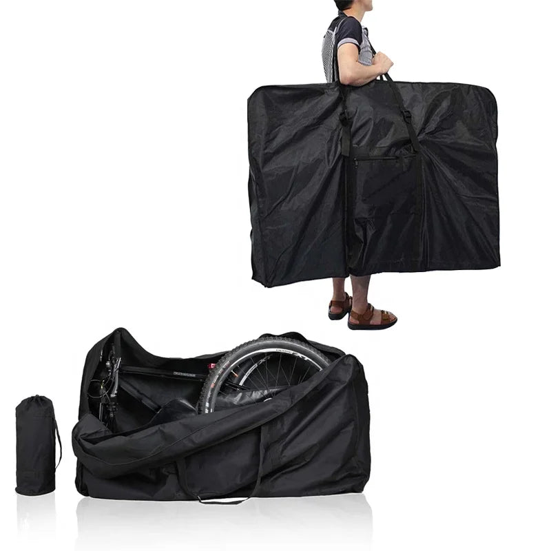 Wholesale Folding Custom Logo Waterproof Polyester Bicycle Travel Carrier Outdoor Use Bike Bag