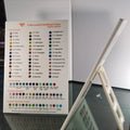China Cubic Zirconia Corundum Spinel Nano Glass Crystal Color Card of Artificial Gems
