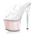 Women's 17cm High Heels Thin Bride Dancer Platform for Slippers Nightclub Stripper Large Cross Dressing Exotic Fashion Trends