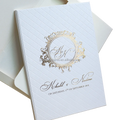 Embossing Hardcover Wedding Invitation Card  with a 3D Envelope  and Customized Hardcover Birthday Invitation Cards