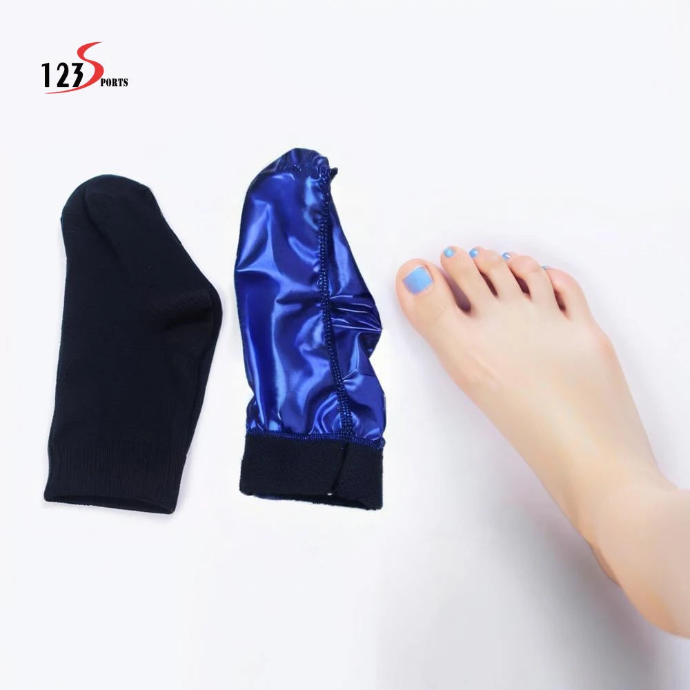 Hot Sale Silver & Blue One Size Sauna Sports Training Sweat Socks Repairing Moisturizer for Dry & Cracked Feet Sauna Sweat Socks