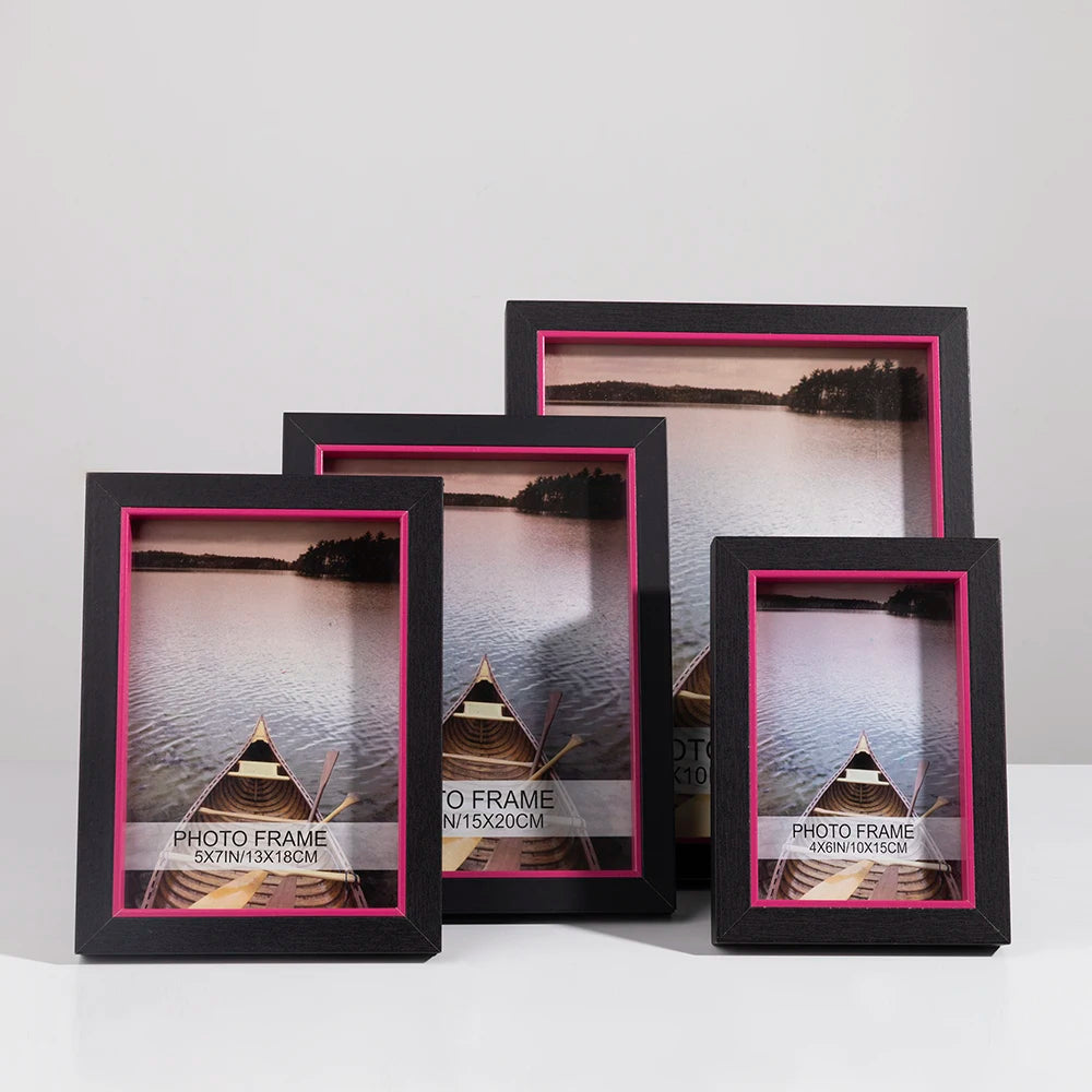 Merlin Living Modern Wooden Photo Frames for Home Decor Minimalist Design Living Room Decoration