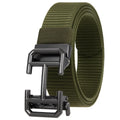 LQbelt Men's Canvas Automatic Buckle Belts Without Ratchet Fabric Belt for Male Nylon Polyester Leisure Wholesale Factory