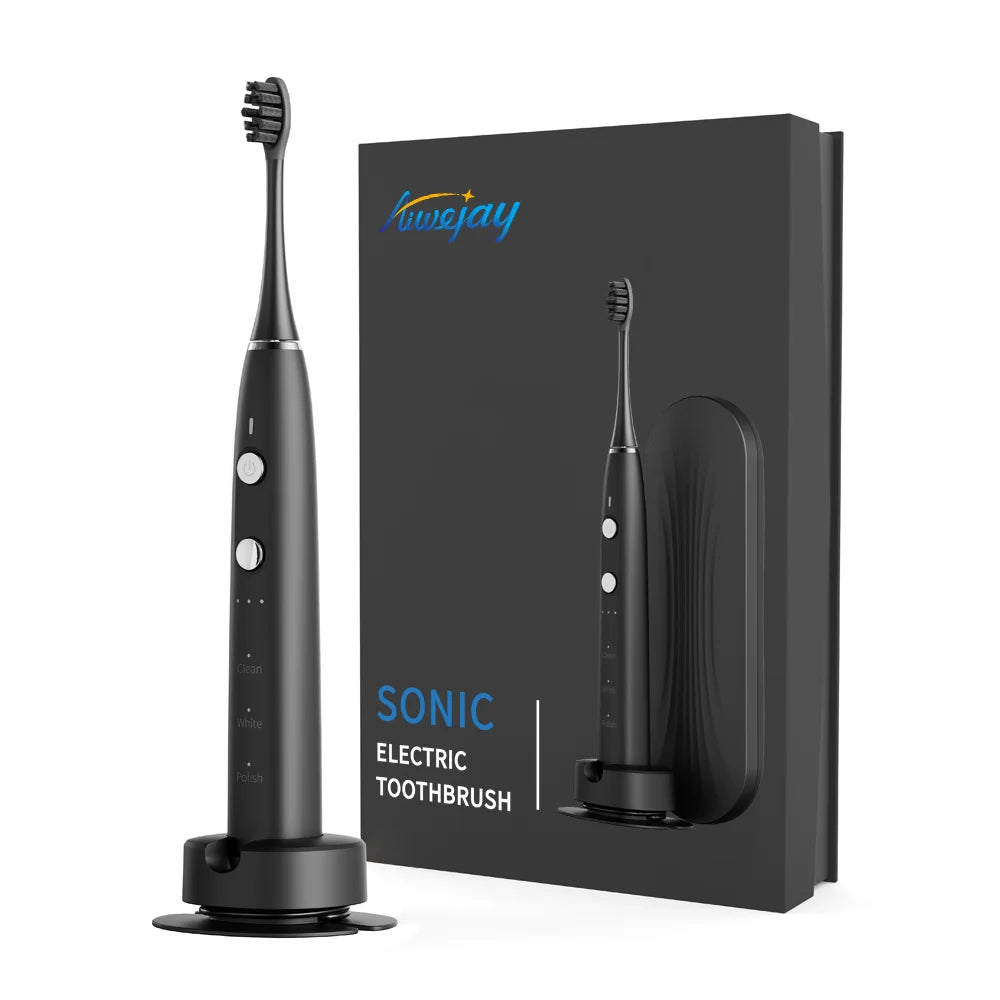 Custom Logo New Sonic Toothbrush Soft Bristles IPX7 Travel Case Rechargeable Whitening Electric Toothbrush