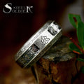 SS8-R233 New Creative Design 316L Stainless Steel Viking Celtic Knot Pattern Ring Retro Jewelry Men's Ring High Quality
