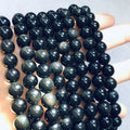 Wholesale Gold Obsidian Bracelet Single Circle Hand String Obsidian Bracelet Jewelry Reiki GemStone Bead