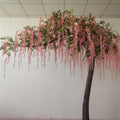 H05442 White Large Outdoor Artificial Wisteria Flower Tree Arches for Wedding Decoration
