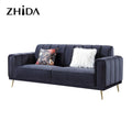 Foshan Factory Custom Italian Design Home Furniture Luxury Velvet Sofa Set Furniture Living Room 1 2 3 Seater Sofa Couch