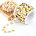 18k Real Gold Plating Sun Flower Charms Metal Stainless Steel Chains Diy Jewelry Making Supplies