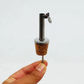 New Arrival Custom 304 Stainless Steel Crown Cap Pour Spouts for Olive Oil Glass Bottles Premium Cork Stopper Bottle Integration