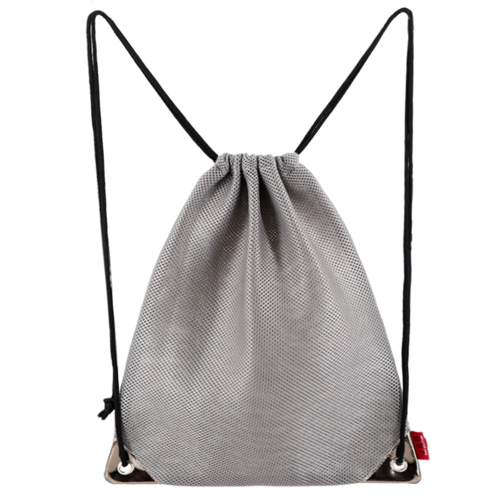 New Design Custom 3D Net Mesh Drawstring Sport Backpack Personalized Logo Gym String Pocket Backpack for Event Promotional Gift