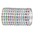 High Quality Magnetic Stainless Steel Crystal Colorful Natural Stone Bracelet for Women