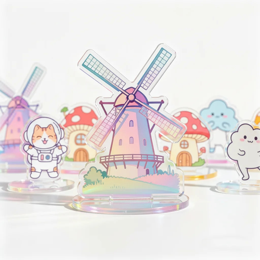 Custom Cartoon Double-Sided Printed Eco-Friendly Cartoon Style Acrylic Standee Plastic Souvenir Use