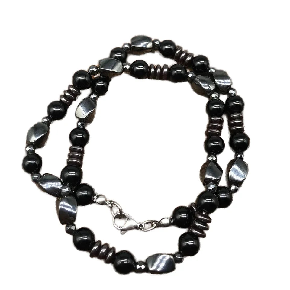 Natural Raw Multi-Color Cristel Emerald Green Stone Necklace Stainless Steel Beads Wire Wrapping Designs for Wedding Party Gift