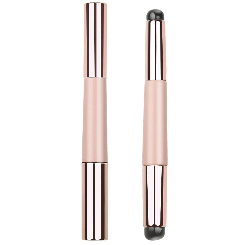 Double-Headed Silicone Lip Brush Soft Makeup Brushes Concealer Cap for Lip Gloss Eye Single Fingertips-Q Soft Lipstick Cover Cap
