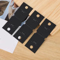 E-Wholesale Popular Jewelry Card Black Card Paper NYU DIY Gilding Folding Accessories Available