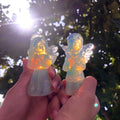 Hihg Quality Healing Crystal Stone Craft Opalite Angel for Hom Decor