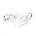 Greatbuy 6 Pack Heavy-Duty Self-Adhesive Wall Robe Hooks Large 44lb Plastic Hooks for Bathroom Kitchen Steel Tool for Tool