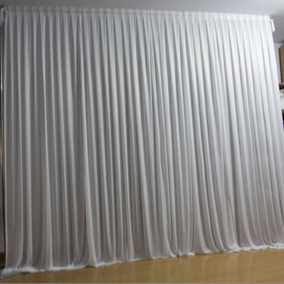 Xinlan Hot Sale Banquet Curtain Event Chiffon Back Drop Drapes Backdrop for Wedding Birthday