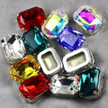 Dongzhou Octagon Shaped With Silver Color Brass Claw Glass Rhinestones Wholesale Loose Crystal Beads Jewelry Diy Accessories