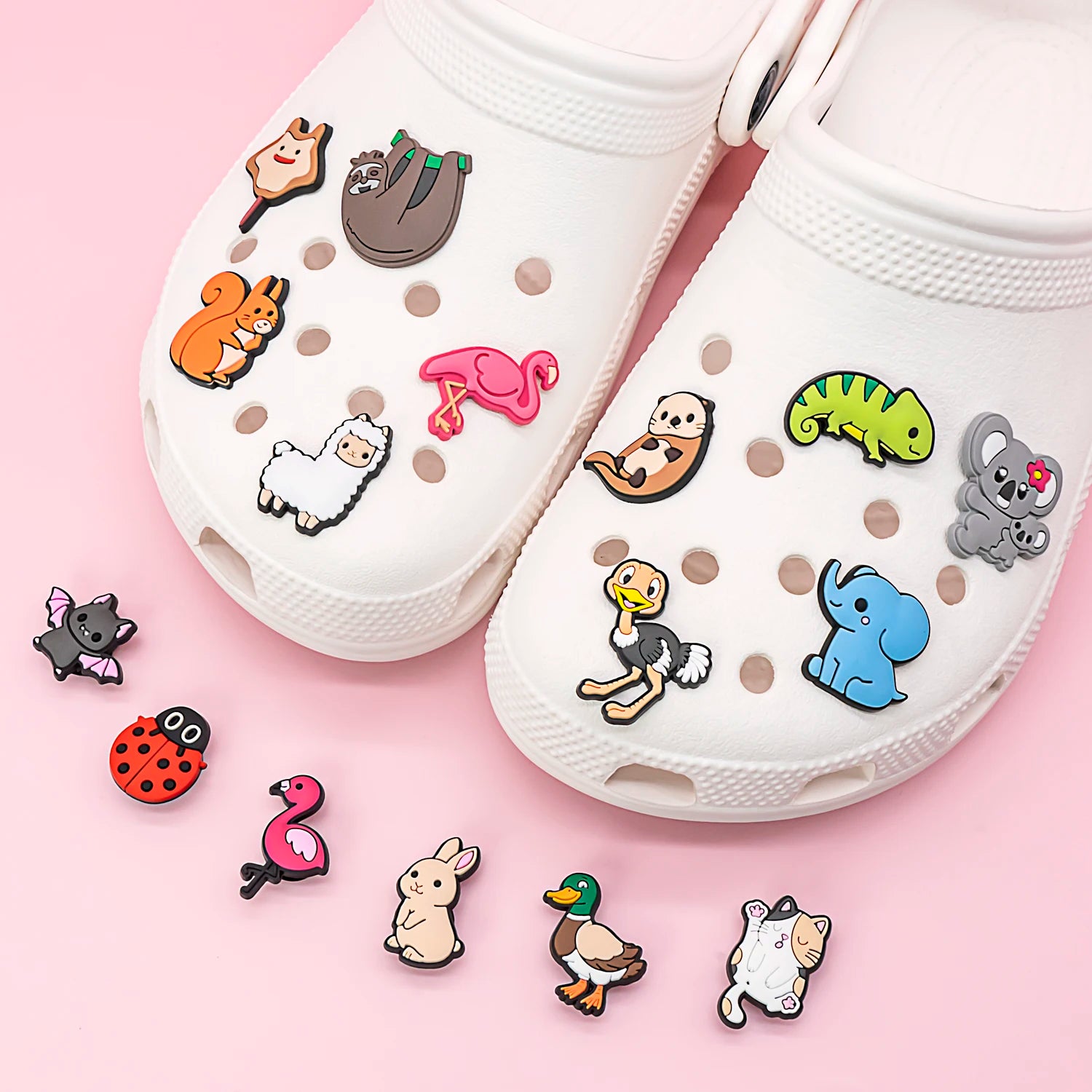 Fashion New Wholesale Custom 2D/3D Zoo Fish Sea Animals Shoe Charm Personalized Rubber Clogs Decor Accessories Shoe Charm Bulk