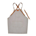 Canvas Apron Printed With Embroidered Words Supermarket Coffee Shop Fast Food Restaurant Uniform