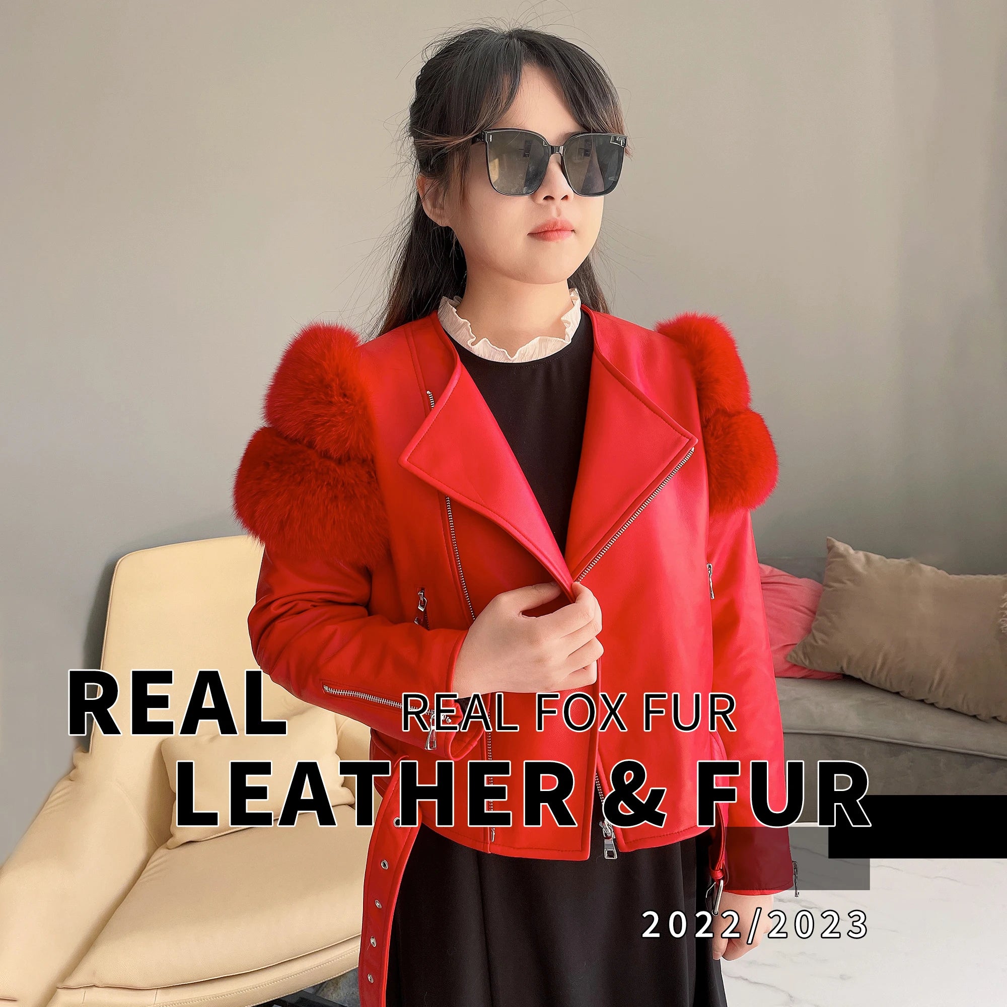 2023 Women's Clothing Autumn Custom Outdoor Winter Jackets Female Leather Jacket