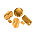 J&D Jewelry High Polish 18K Gold Plated Stainless Steel Smooth Rectangular Big Round Chunky Earring