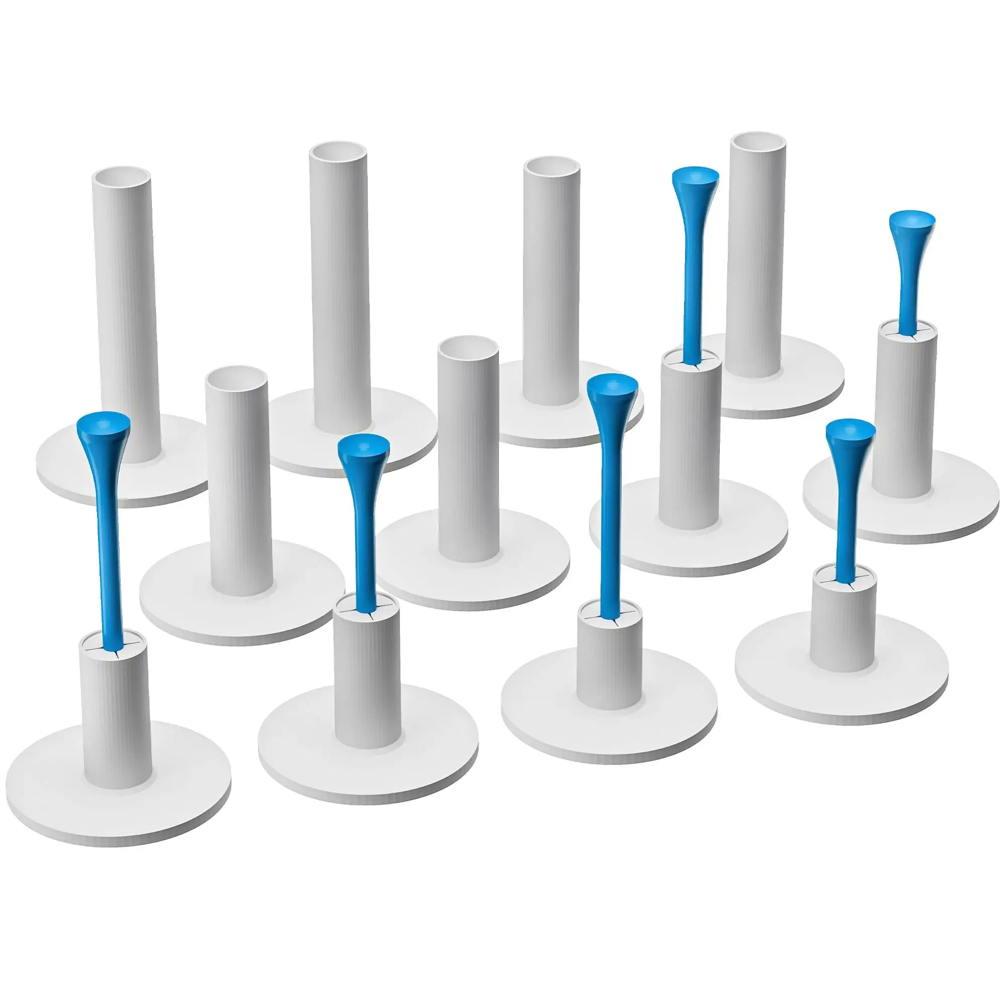 White Cross Ball Nail Eco-friendly Custom Sizes Golf Tee Support Rubber Ladder Accessories for Driving Range Hitting Mat Plug